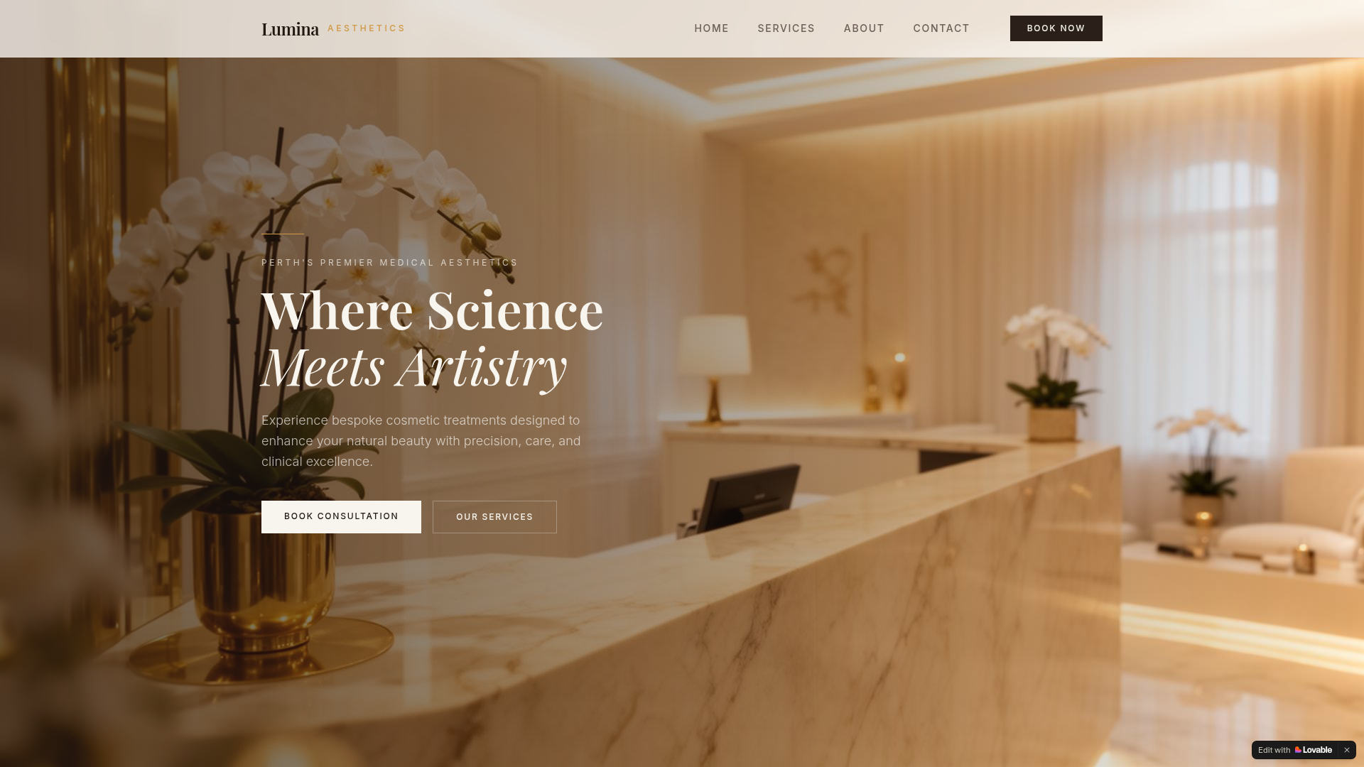 MedSpa and Beauty website preview